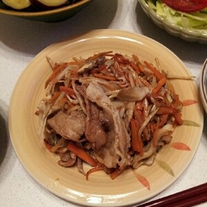 ※※シャキシャキ舞茸と牛肉のもやし炒め※※